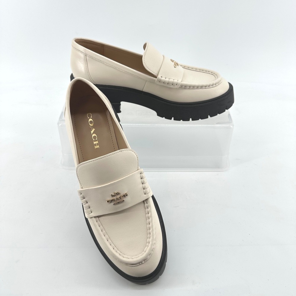 Coach Ruthie Loafer Lug Sole Platform Leather Preppy Academic Office Women 8B
